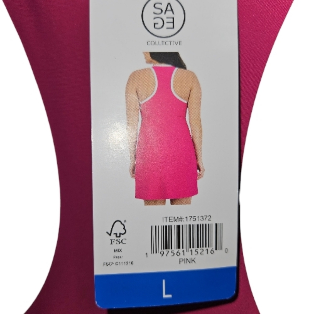 NWT Sage Collective Ladies Active Built In Shorts Split Hem Tennis Dress - Picture 5 of 7